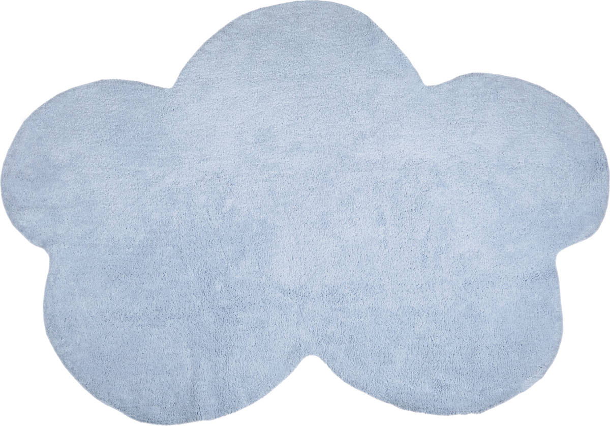 Alfombra Infantil HAPPY DECOR KIDS Cloud (Azul - Algodón - 160x120 cm)