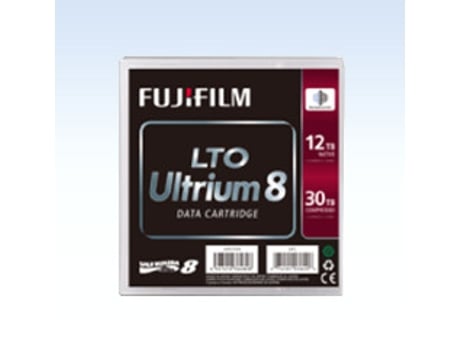 Cartridge Fuji LTO8 Ultrium 12TB/30TB Cinta de datos virgen LTO 1,27 cm FUJIFILM