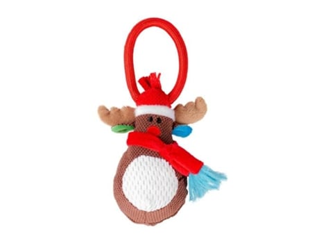 Peluche Navideño Navidad Peluche Plano Reno Para Perro 22X12X7 Cm DUVO PLUS