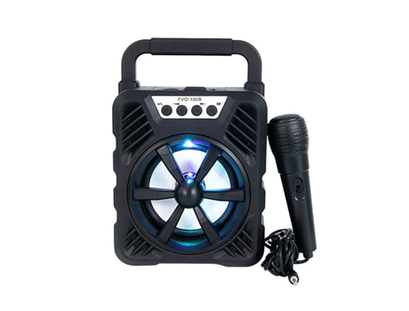 Bluetooth portátil Samuriiron Altavoz Micrófono Sonido Cool RGB Luminoso Inalámbrico