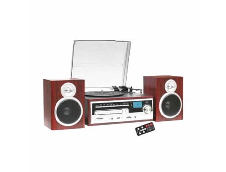 Tocadiscos 33/45/78RPM Retro 2X40W Cd/Usb/SD