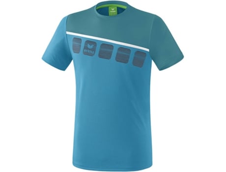 Camiseta para Hombre ERIMA 5-C Blanco, Azul para Multideportes