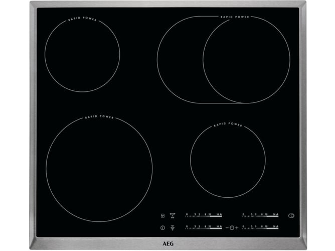 Placa de Vitrocerámica AEG HK654850XB (Eléctrica - 57.6 cm - Negro)