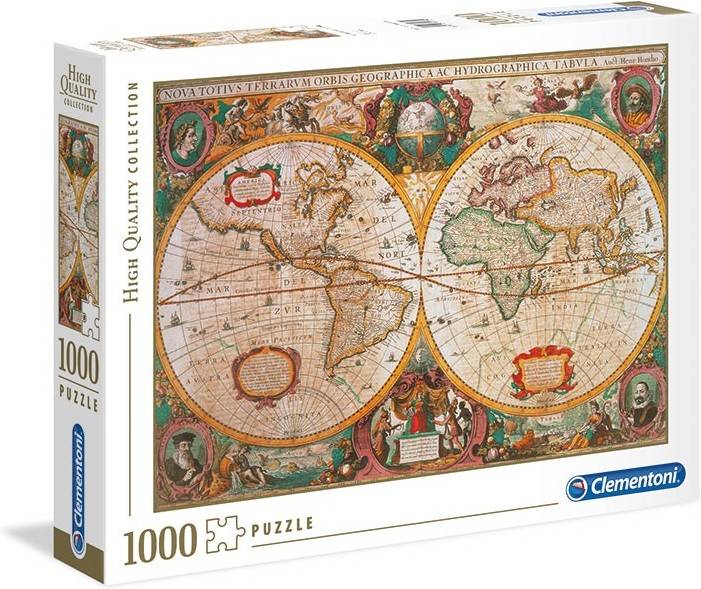 Puzzle CLEMENTONI Mapa Antiguo (1000 Piezas)