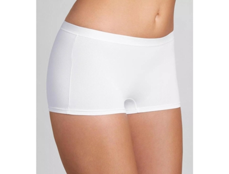 Pantalones Cortos de Mujer SLOGGI Sensual Fresh Blanco (44)