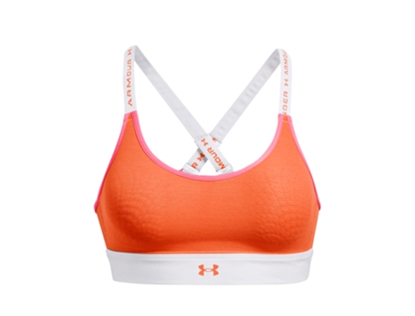 Sujetador de Mujer UNDER ARMOUR Sujeción Moderada Infinity Naranja (XS)