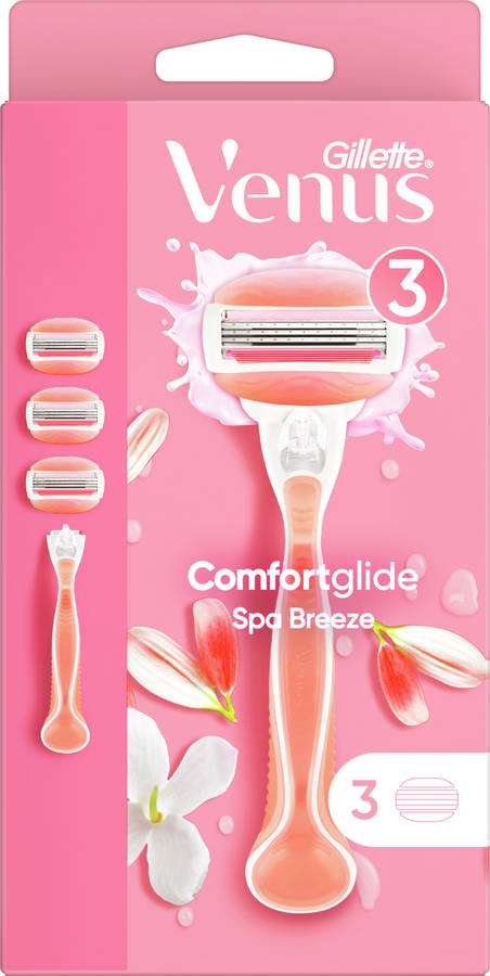 Máquina GILLETTE Venus Comfortglide Breeze Spa + 3 Recambios