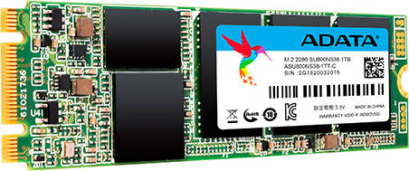 Disco SSD Interno ADATA ASU800NS38-1TT-C (1 TB - M.2 SATA - 560 MB/s)