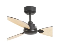 FORLIGHT Blume Ventilador de Techo Ultra Silencioso con Regulador de Intensidad de 6 Velocidades y Temporizador de Apagado. Negro.