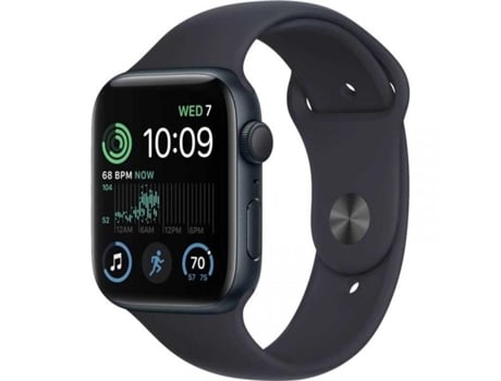 Smartwatch APPLE Watch SE 44mm 2022 AC Negro Medianoche Correa Deportiva M/L