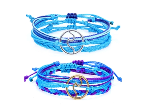 Juegos De Pulseras Ajustables De Verano Para La Playa, Regalo Para Mujeres, Hombres, Adolescentes, Niñas, Día De San Valentín, Estilo 4 ZMDECQNA 2 ...