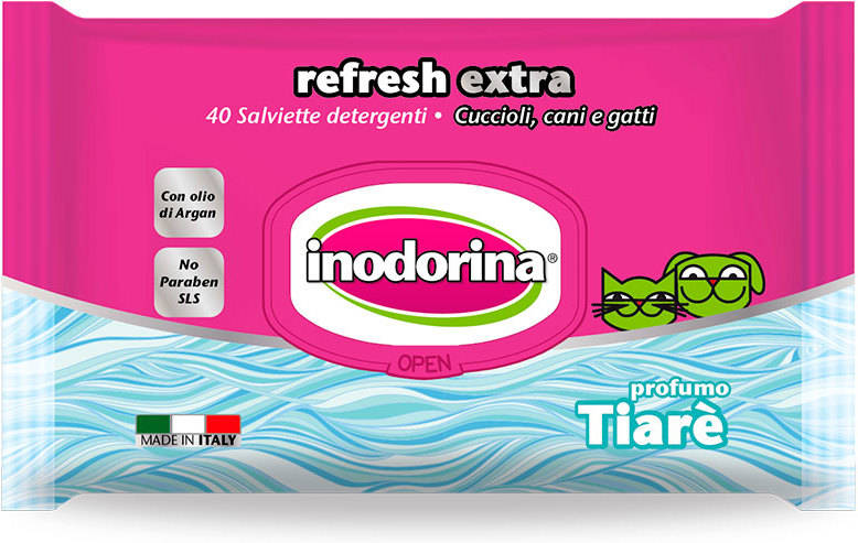 Toallitas INODORINA Extra Flores de Tiaré (40 Unidades)