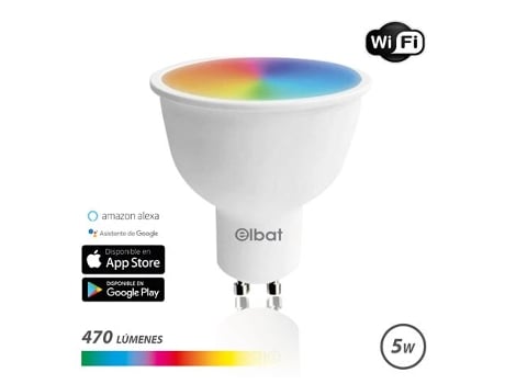 Bombilla LED GU10 5W RGB Mando a Distancia 40.000H [PL187221-GU10]