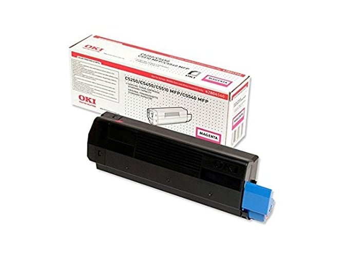 Cartucho de Tóner OKI 42804546 Magenta para C5150n, 5250dn, 5250n, 5450dn, 5450n, 5500n, 5510 MFP, 5510n MFP, 5540 MFP