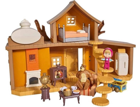 Playset Gran Casa del oso masha y el con 2 figuras accesorios simba 9301032 muñecas 3