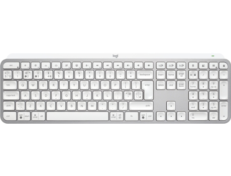 Teclado LOGITECH Aluminio,Blanco