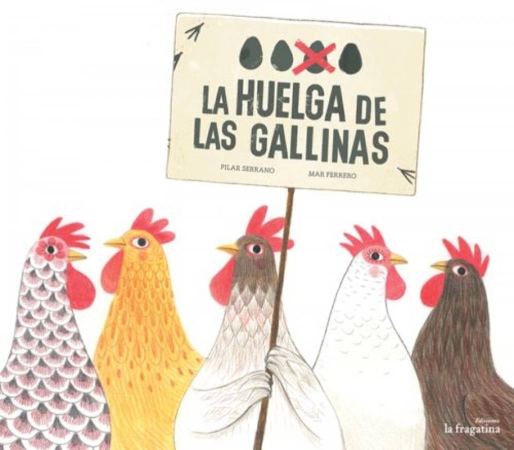 Huelga De Las gallinas mullarero tapa dura libro pilar serrano burgos español