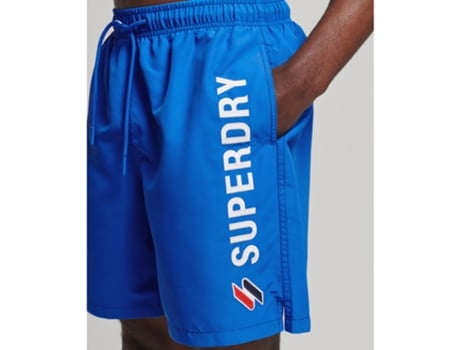 Pantalones Cortos de Baño para Hombre de Playa SUPERDRY (S - Poliéster - Multicolor)