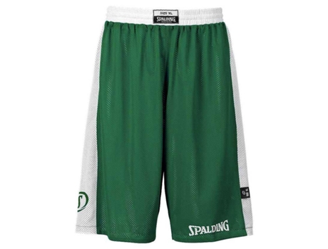 Pantalones para Hombre SPALDING Essential Reversible Verde para Fútbol (XS)