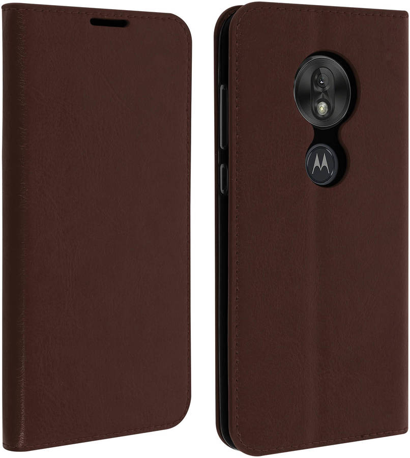 Funda Motorola Moto G7 Play AVIZAR Wallet Marrón