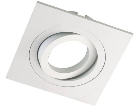 De Techo Empotrado wonderlamp classic we000004 blanco gu10 50 aluminio clasic cuadrado we0 foco incluye basculación 30° 9 25