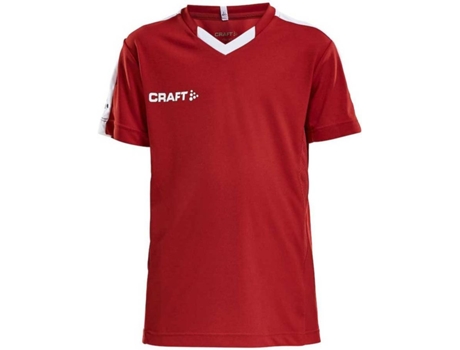 Camiseta de Hombre para Fútbol CRAFT Progress Contrast Rojo (8/10 Años)