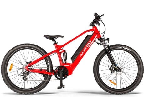 Bicicleta Eléctrica AKKUBICI MTB01 Rojo (Velocidad Máx: 50Km/h - Autonomia: 175Km)