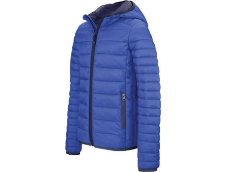 Chaqueta de Plumas para NiñosKARIBAN Capuche (Azul Royal - 10/12 ans)