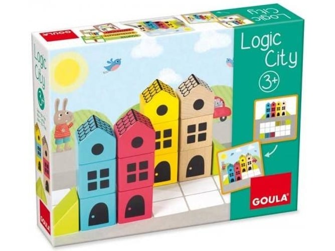 Juego Goula Logic city juguete de madera construye tu ciudad