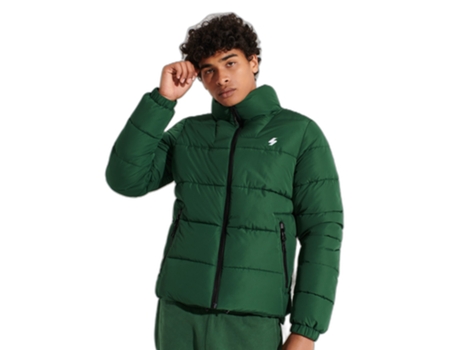 Abrigo SUPERDRY Poliéster Hombre (XXL - Verde)