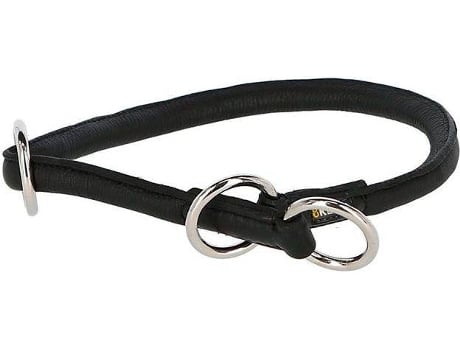 Collar KERBL de Cuero Redondo Roma (Negro (Talla: XL)