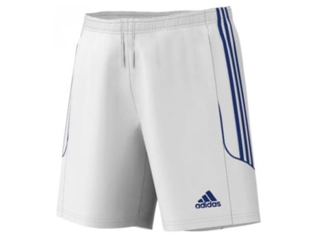 Pantalones Cortos Adidas de Futebol Squadra Blanco Júnior Tecnologia Climalite 8 Anos