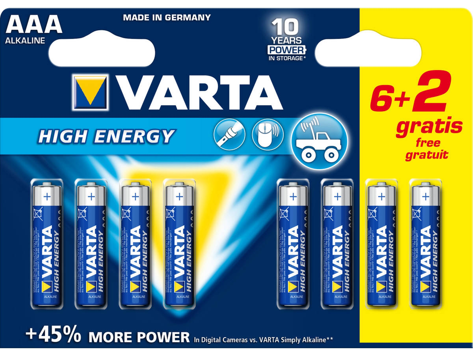 Pilas Varta High Energy Aaa Pcs Worten Es