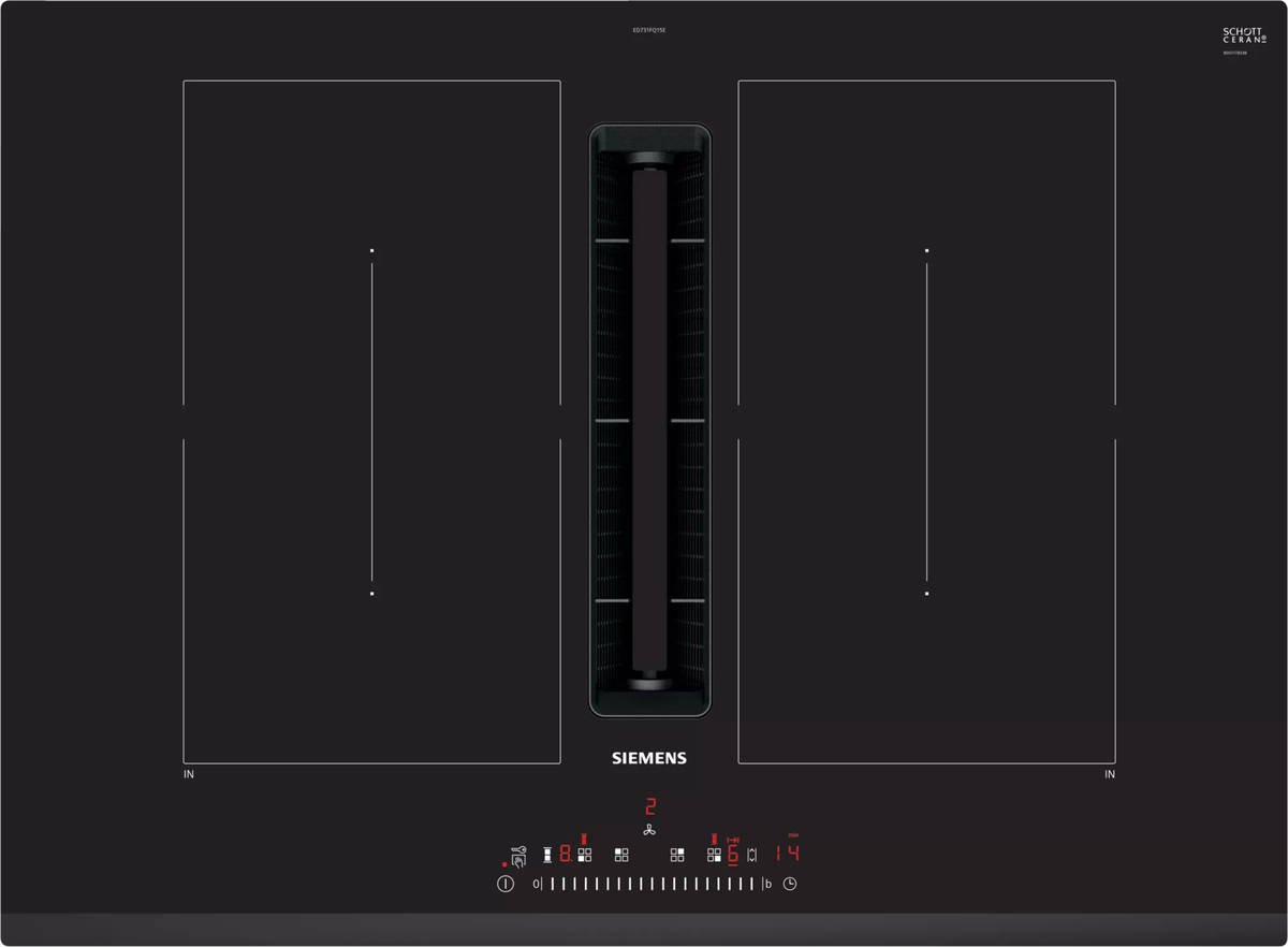 Placa de Inducción con Campana SIEMENS ED731FQ15E (Eléctrica - 70 cm - Negro)