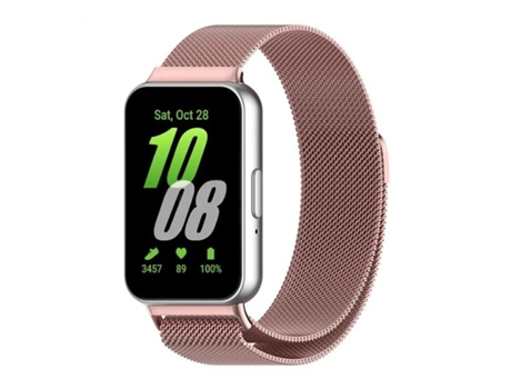 PHONECARE Pulsera con cierre magnético de bucle milanés para Samsung Galaxy Fit3 de 40 mm - Rosa