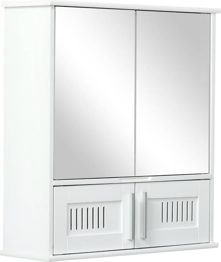 Mueble de Baño con 1 Puerta, 1 Cajón Y Estante KLEANKIN (Blanco -43X34X77 Cm)