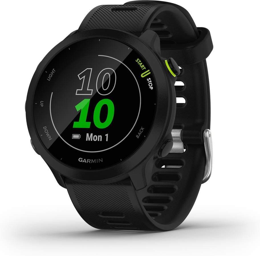 Reloj deportivo GARMIN Forerunner 55 (Bluetooth - Hasta 15 días de autonomía - Negro)