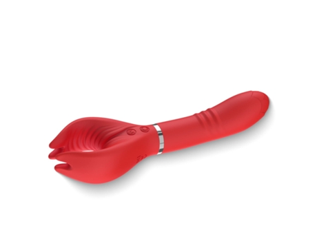 Vibrador de masaje de silicona de 7 frecuencias para mujer (rojo) VEANXIN