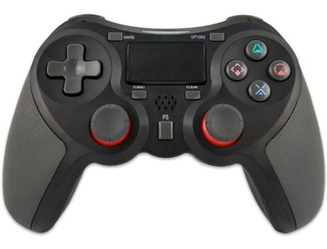 Controlador de juegos inalámbrico Gamepad inalámbrico compatible con Playstation 4 / Playstation 3 / Joypad Touch Panel PCNegro YIZHOOD