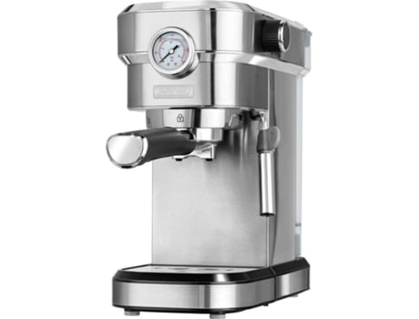 Cafetera Mpm Mkw08m 20 bar molido express para espresso cappuccino y latte vaporizador espumar leche calienta tazas acabado acero inoxidable agua 12 1350w