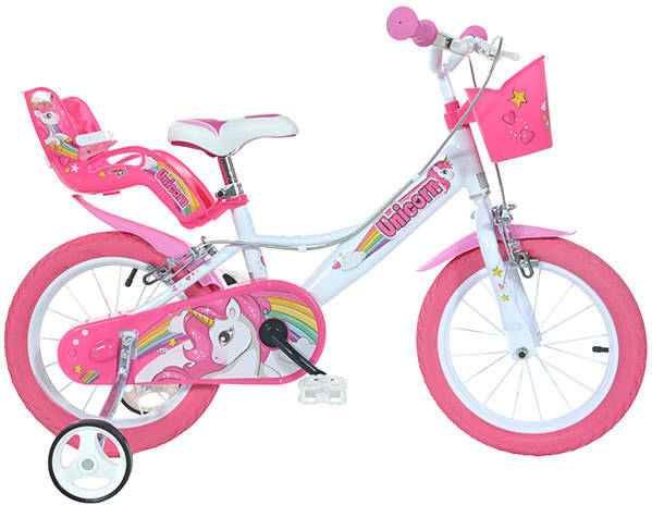 Bicicleta UNICORN Rosa (Edad Minima: 5 años - 16")