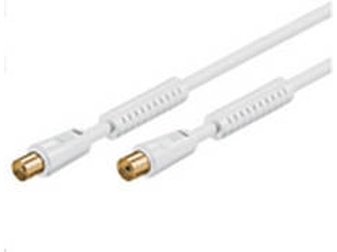 Cable de Antena MICROCONNECT (Coaxial - 10 m - Blanco)