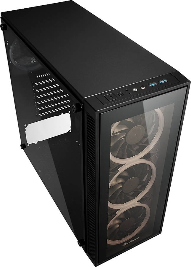 Caja PC SHARKOON TG4 RGB (ATX Mid Tower - Negro)