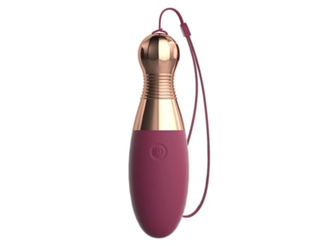 Vibrador de huevo de salto recargable por USB con 10 modos para mujeres (rojo) VEANXIN