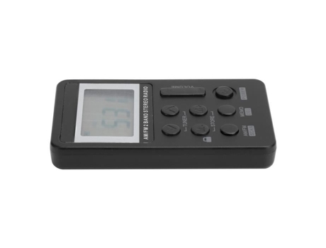 HURRISE Radio portátil Qqt103 Mini Receptor estéreo de Radio portátil Profesional Pantalla Lcd Fm/Am con Video Walkman