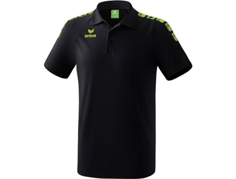 Polo para Hombre ERIMA Essential Negro, Verde para Multideportes (S)