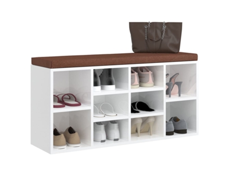 MAISON EXCLUSIVE - Banco zapatero madera contrachapada blanco