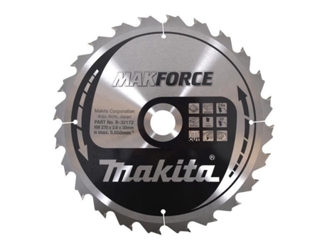 Cuchilla Madera Tct Po Mak 270/30/24 MAKITA B-32172