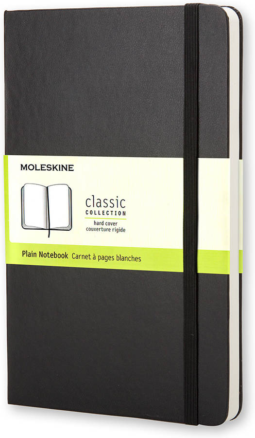 Cuarderno MOLESKINE QP062 (A5 - 21x13cm - Negro - Liso)