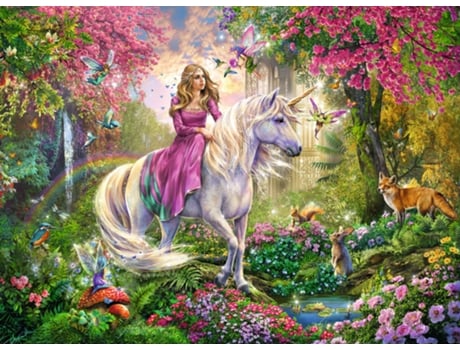 Puzzle RAVENSBURGER Unicorn rompecabezas 100 pieza(s) Fantasía